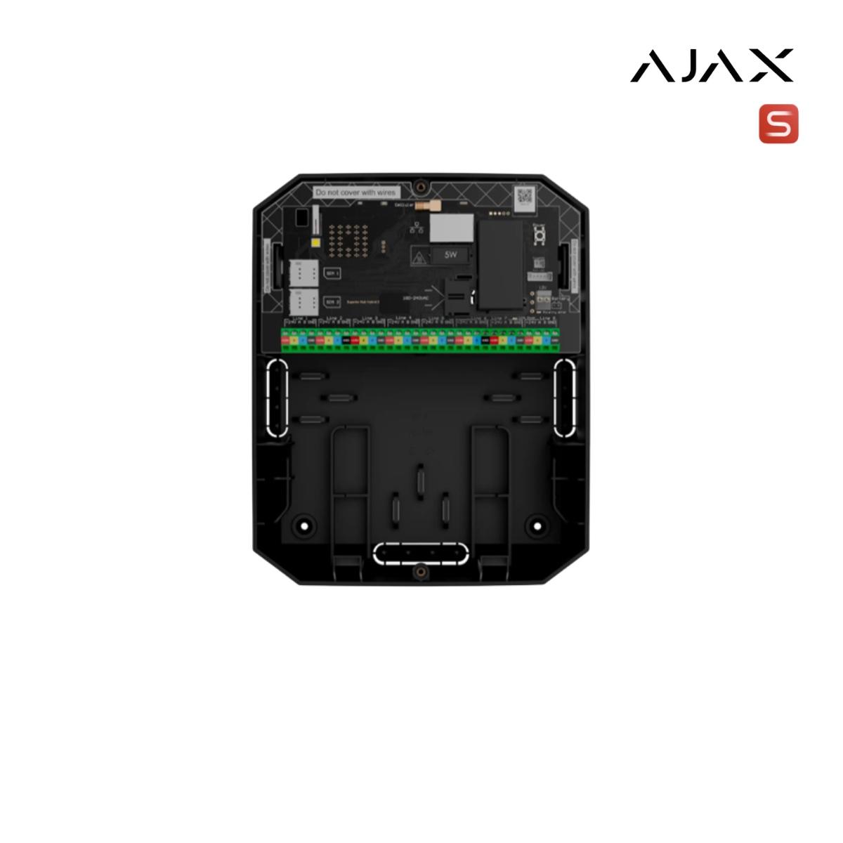 Superior Hub Hybrid (4G) black | Unità centrale con supporto Fibra, jeweller e Wing (2xSIM 2G/3G/4G ed ethernet)