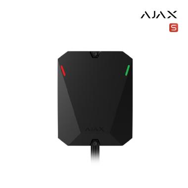 Superior MultiTransmitter Fibra black | modulo di integrazione con 18 zone cablato per il collegamento di dispositivi di terze parti al sistema di sicurezza Ajax