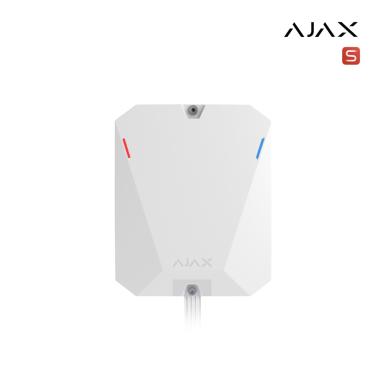 Superior MultiTransmitter Fibra white | modulo di integrazione con 18 zone cablato per il collegamento di dispositivi di terze parti al sistema di sicurezza Ajax
