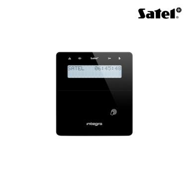 Tastiera LCD wireless ABAX 2 con lettore di prossimità e sportello, colore nero. Per Integra