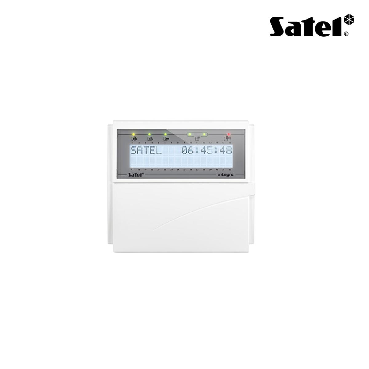 Tastiera LCD con sportellino, colore bianco, retroilluminazione bianca. Per Integra