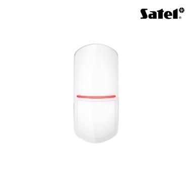 Rivelatore di movimento PIR da interno wireless, PET immunity 20kg, portata 14 mt, con sensore di temperatura, senza snodo. Colore bianco