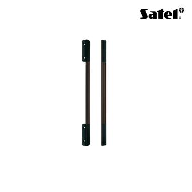 Barriera in alluminio da esterno ad infrarossi attivi , elettronica totalmente resinata, lunghezza 516 mm, marrone