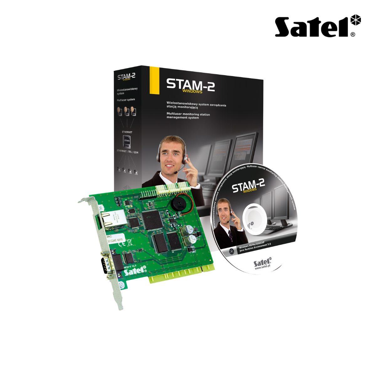 Scheda ricezione base ethernet STAM-1 PE con software STAM-2 PRO per 10 postazioni