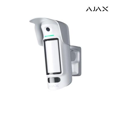 CurtainCam Outdoor HighMount (PhOD) Jeweller white | Rilevatore di movimento a tenda wireless a doppia tecnologia con possibiltà estese di foto verifica