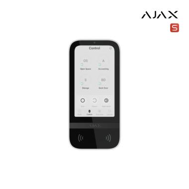Superior KeyPad TouchScreen G3 Jeweller white | Tastiera wureless con pulsanti touch che supporta l'autenticazione tramite pass, Tag e codici
