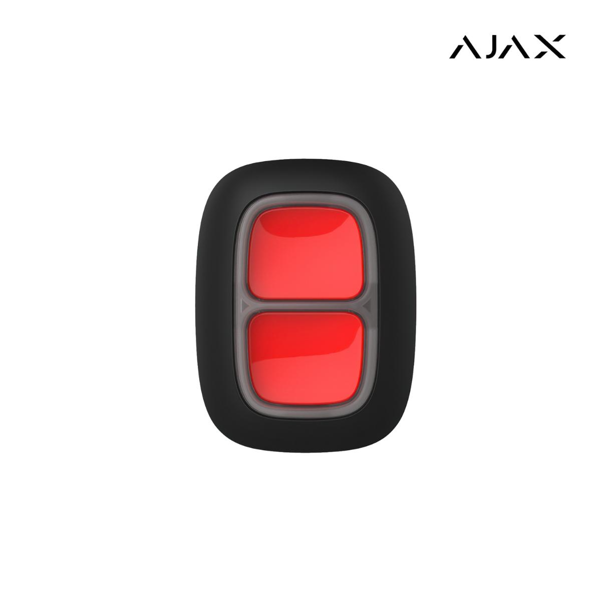DoubleButton ASP black | Pulsante di emergenza wireless con protezione contro pressioni accidentali