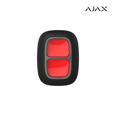 DoubleButton ASP black | Pulsante di emergenza wireless con protezione contro pressioni accidentali