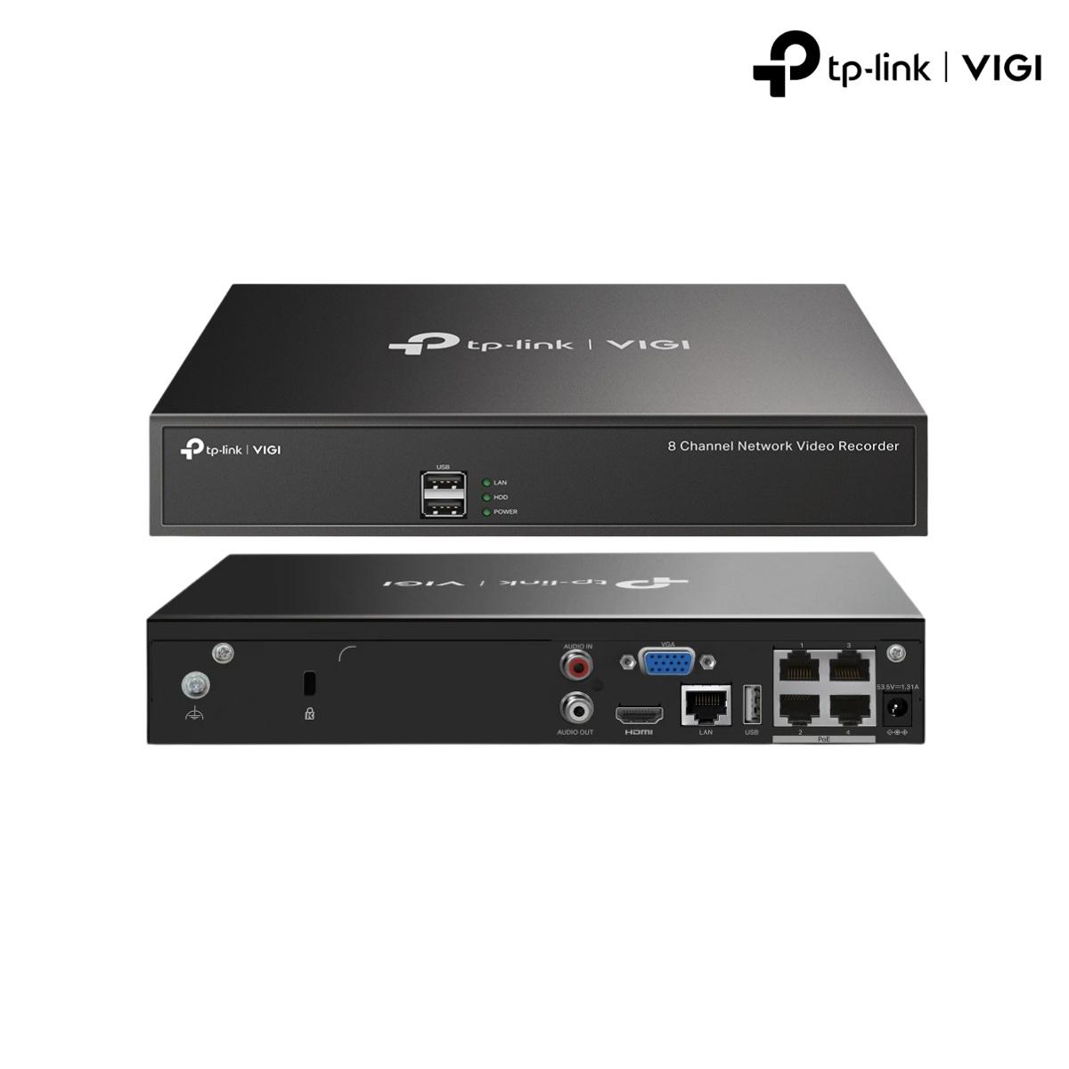 Videoregistratore IP 4 canali 80Mbps PoE+