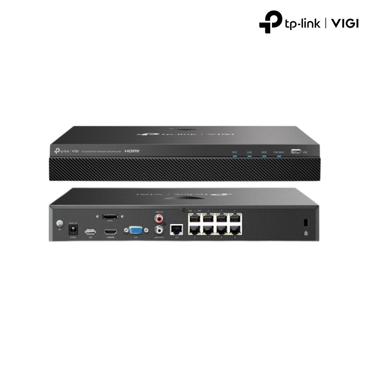 Videoregistratore IP  8 canali 160Mbps PoE+