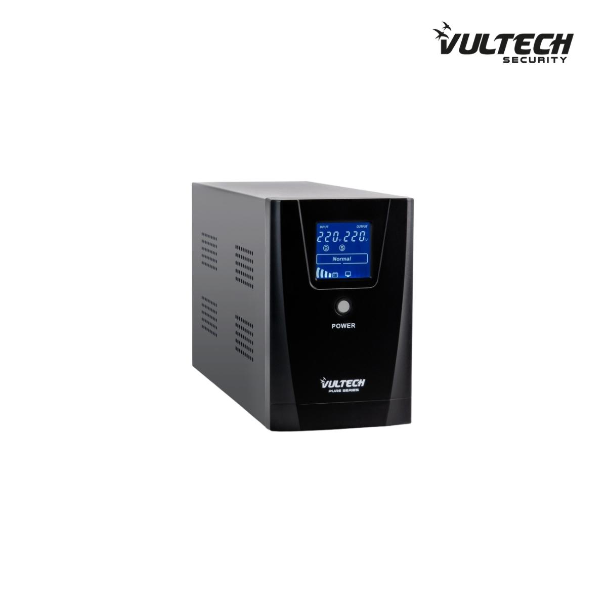 UPS 1000VA Gruppo Di Continuità Vultech UPS1000VA-PURE Line Interactive Con Onda Sinusoidale Pura e LCD