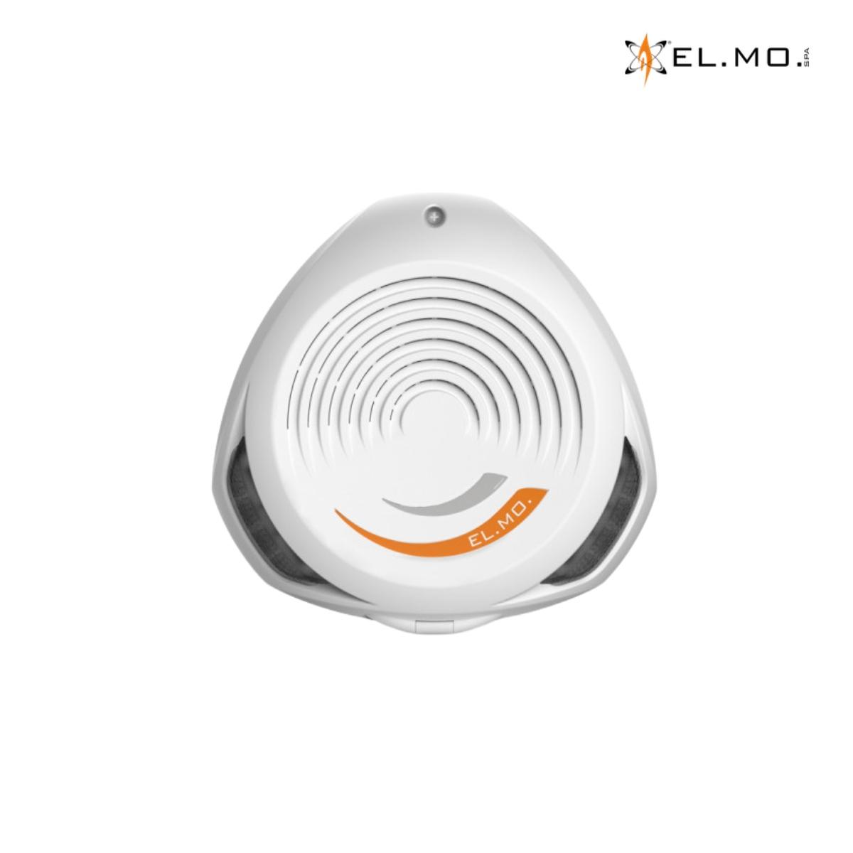 Sirena piezoelettrica autoalimentata da esterno con lampeggiatore a LED arancione e LED stato impianto RGB personalizzabili. 1 tromba piezo. Attivazione a caduta di positivo.