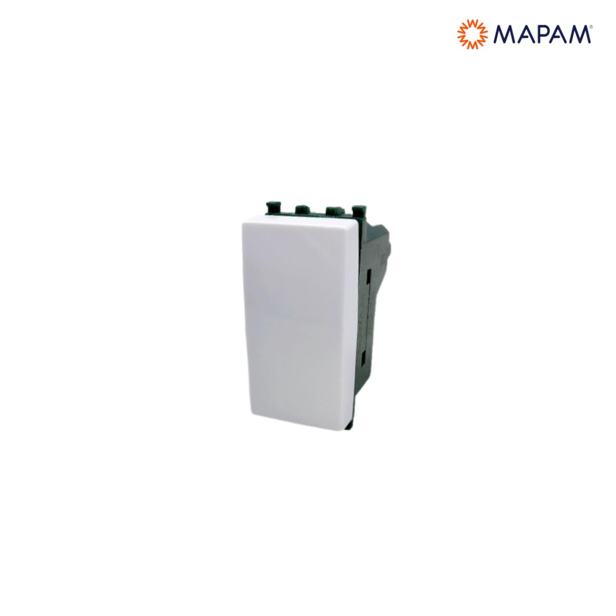 Pulsante unipolare gem bianco