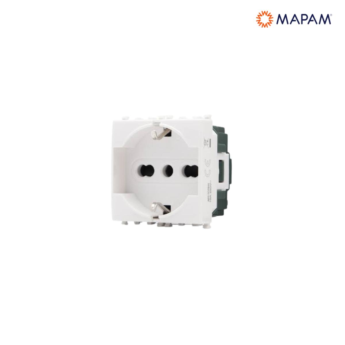 Presa schuko unel 2.0 gem bianco