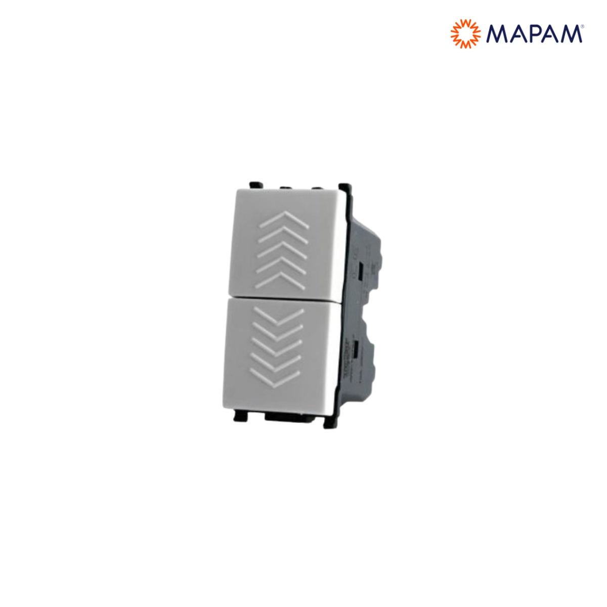 Doppio pulsante 10a-250v gem bianco