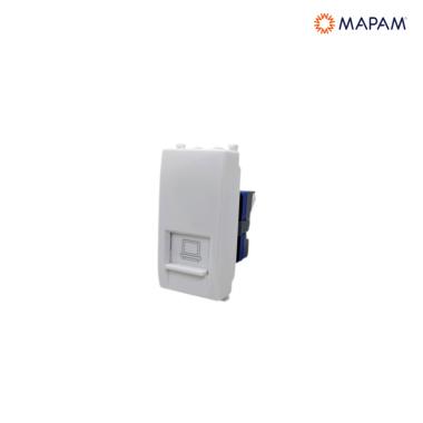 Connettore rete rj45 cat6 gem bianco