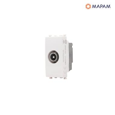 Presa tv passante gem bianco