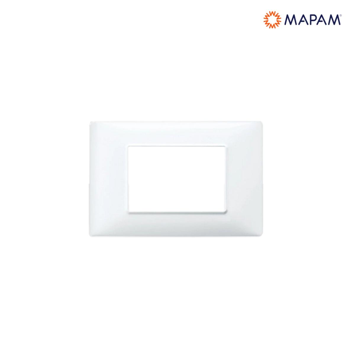Placca tecnopolimero gem 3p bianco