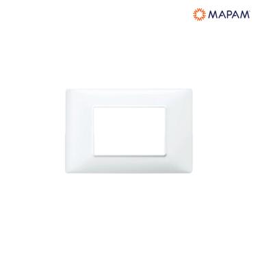 Placca tecnopolimero gem 3p bianco