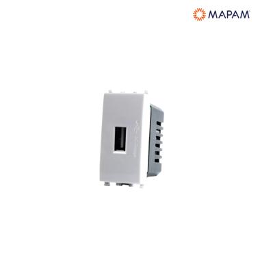 Presa usb (5v=2a 265v) gem bianco
