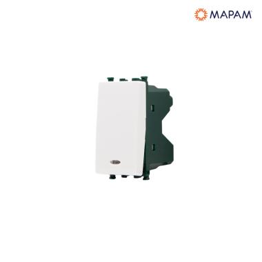 Interruttore spia gem bianco
